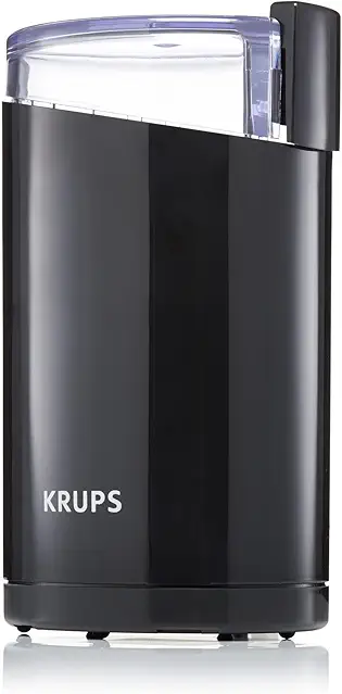 KRUPS One-Touch Coffee and Spice Grinder, 200W, 3 oz, Black, for Coffee, Spices, Herbs, Nuts, 12 Cups.