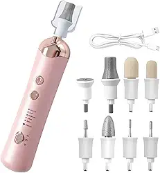 Máquina elétrica de broca de unhas, lixa elétrica, kit de lixa de unha para iniciantes, unhas de gel acrílico, manicure, pedicure, ferramenta de polimento com unhas de gel de 8 bits e uso em