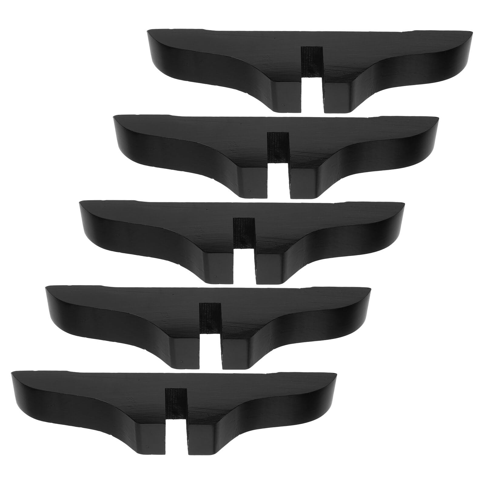 Pieds pour Paravent Bois Foncé GARVALON Support de Séparation