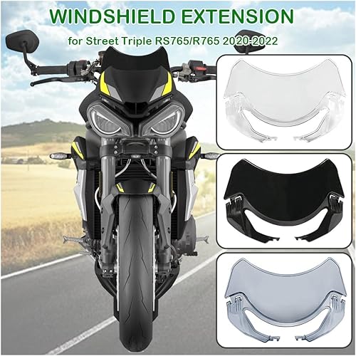 Miniatura 2 de Extensión de parabrisas de motocicleta para T-riumph Street Triple RS765 R765 RS/R 765 2020 2021 2022 carenado delantero Protector deflector de