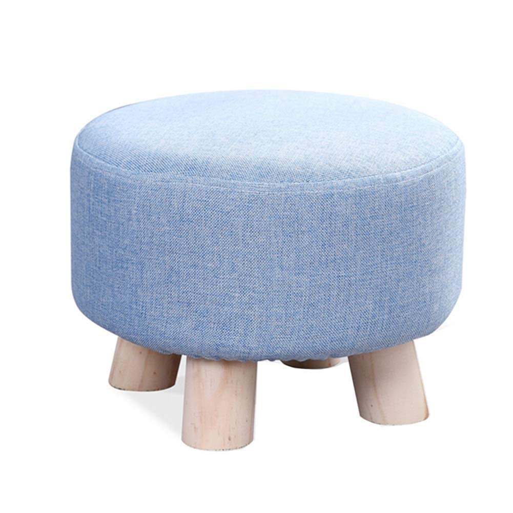 Petit oreiller tabouret bleu court pour soulager vos jambes