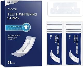 CozyTimes Enamel Safe Teeth Whitening Strips for Sensitive Teeth - 28 Strips, 14 Treatments, Professional Stain Removal