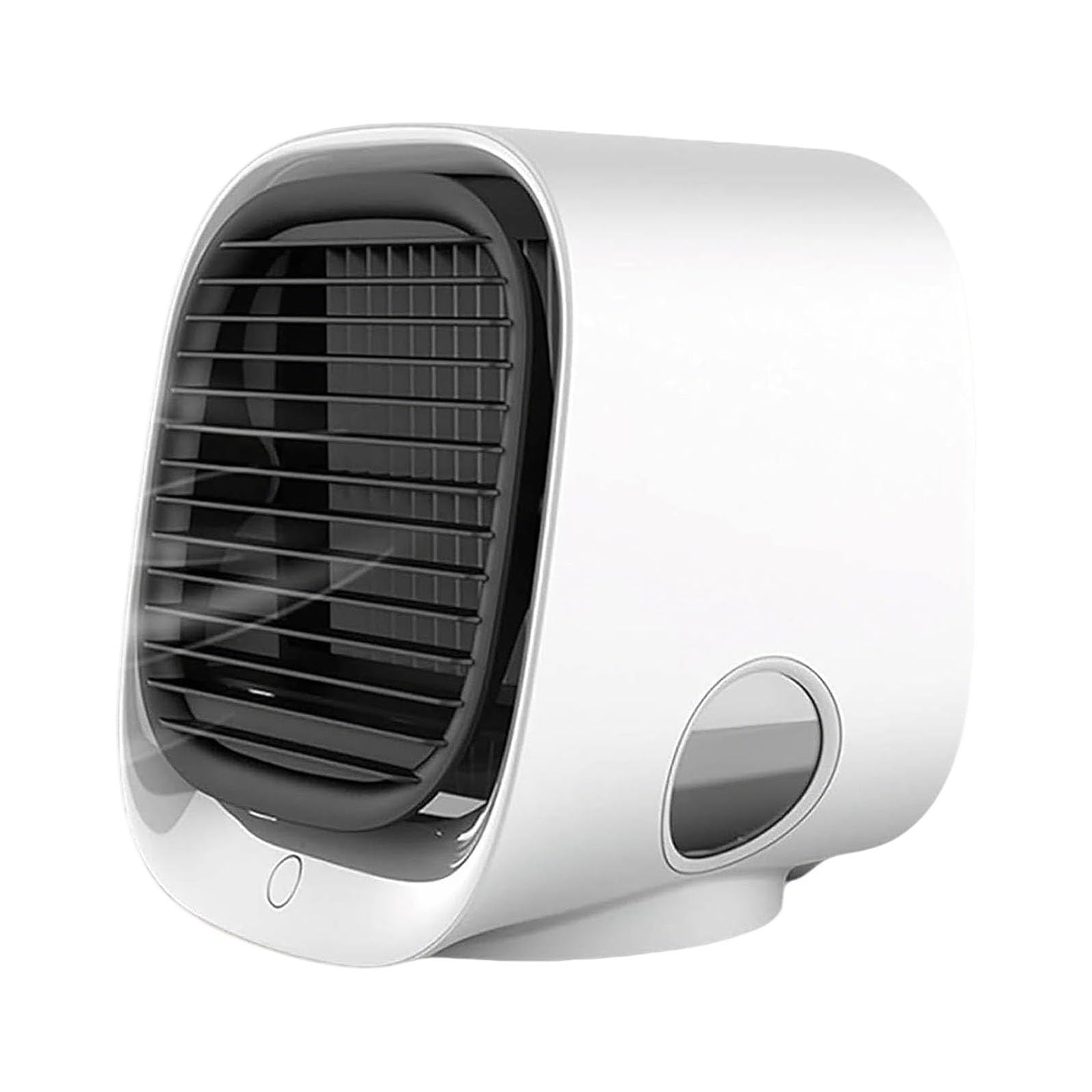 Airabreeze - Raffreddatore d'aria portatile, 2025, con serbatoio e luce notturna a LED, per camera da letto, ufficio e campeggio, 4 impostazioni di velocità (bianco)