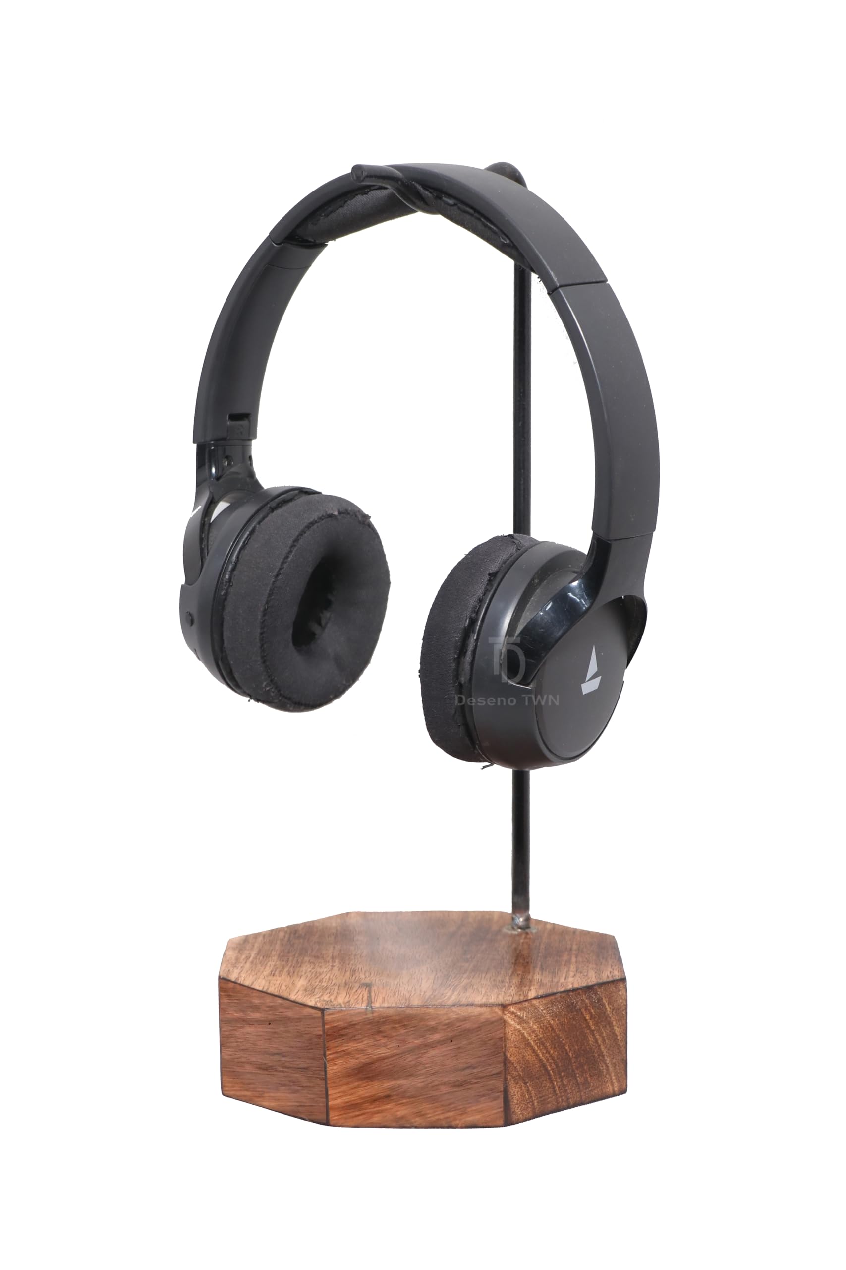 Headphone Stand Tabletop Wooden Headset Holder for Gamers & Music Lovers Computer Table Desk Organizer Hanger & Accessory Headset Holder for Home Office Gaming & Internet Calling 10 inch