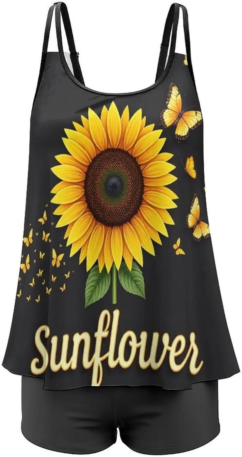 Women Two Piece Swimsuits Monokini U Neck Backness Swimming Suit Beachwear