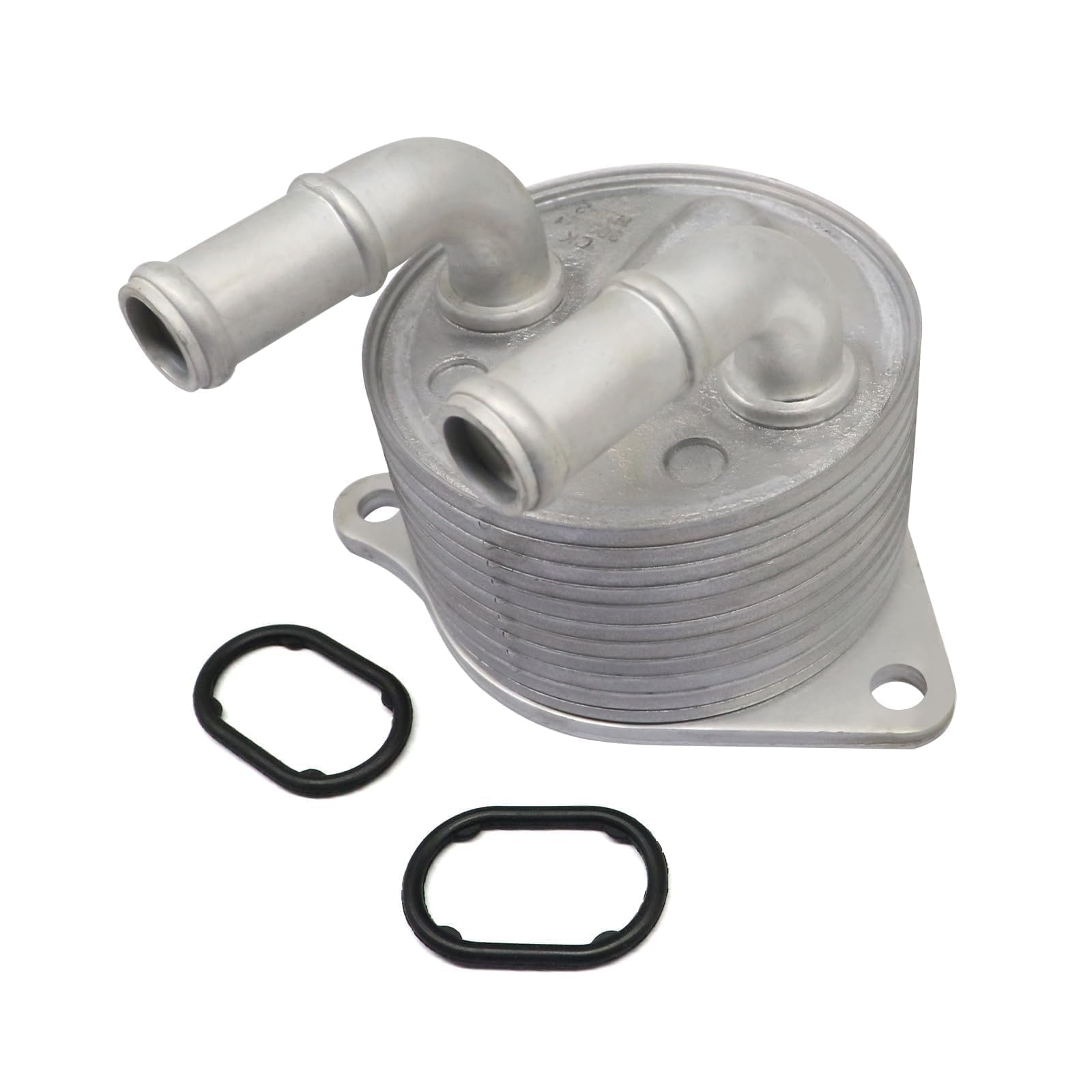 SecosAutoparts 68373829aa Automatic Transmission Oil Cooler with Gaskets Compatible with Jeep Compass 2.4L 2019 2020 Replace# 68369628AA Aluminum