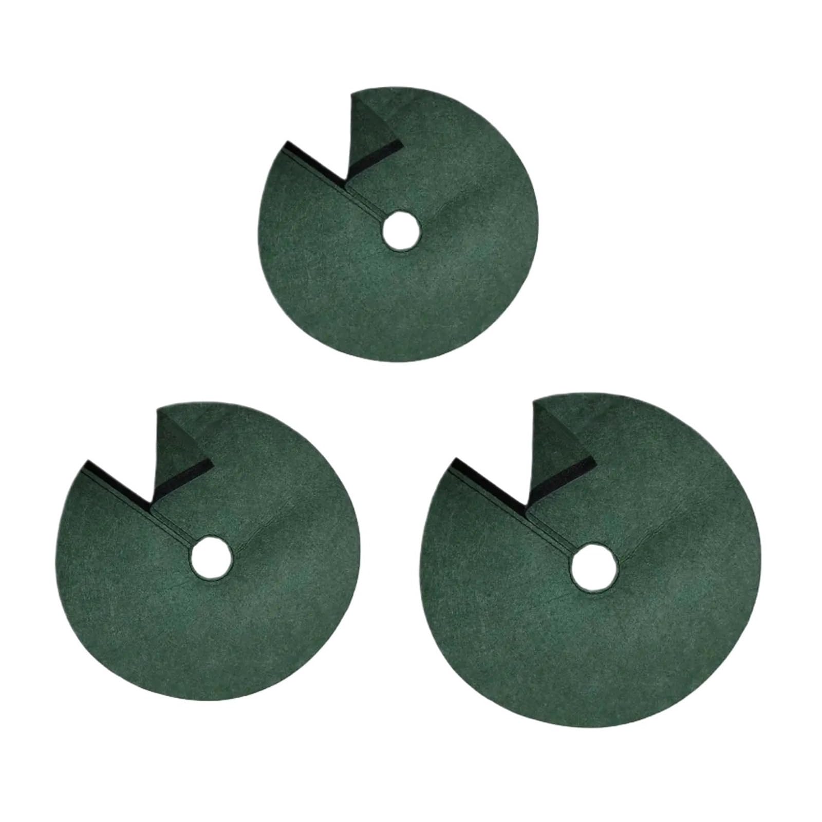 15 Anelli di pacciamatura for Alberi for Il Controllo delle Erbacce, Copertura in Tessuto for Giardinaggio, Protezione for Frutta per Giardino(L)