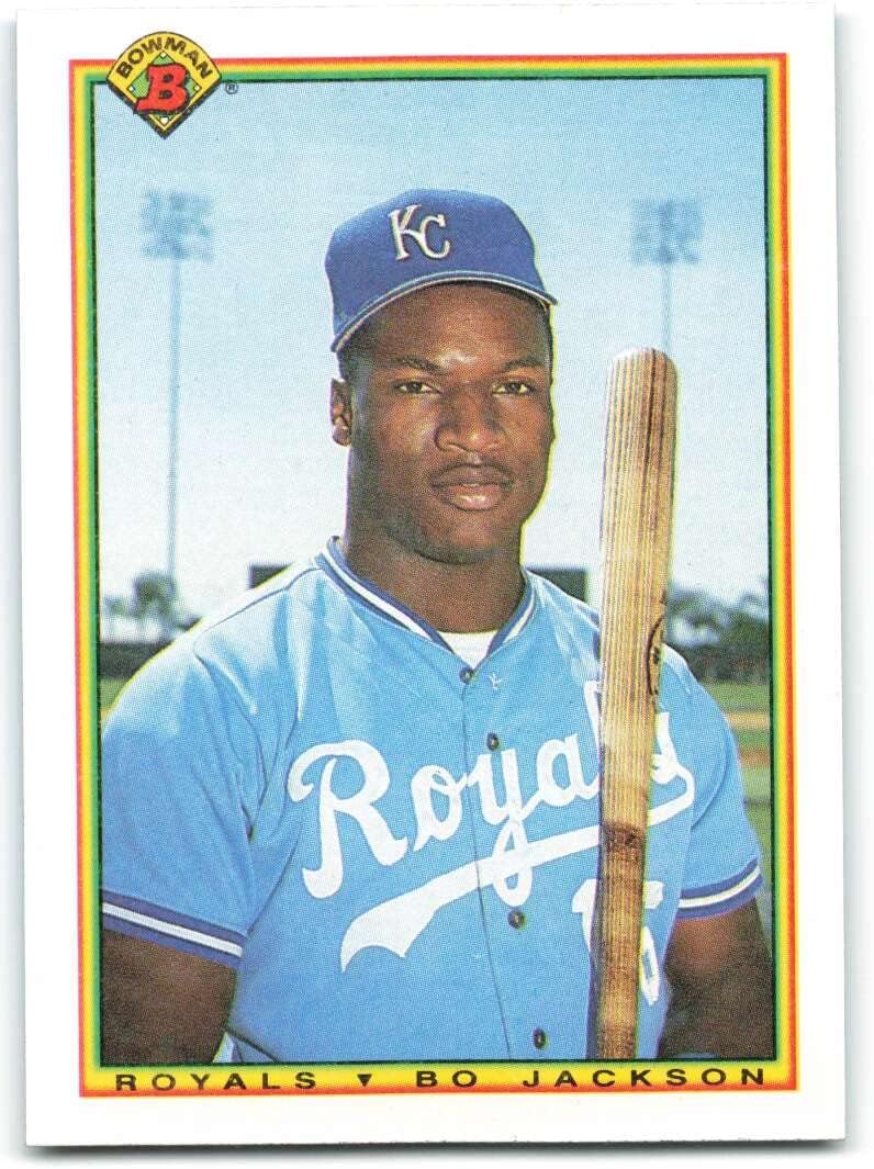 1990 Bowman #378 Bo Jackson NM-MT Kansas City Royals Officially Licensed MLB Baseball Trading Card