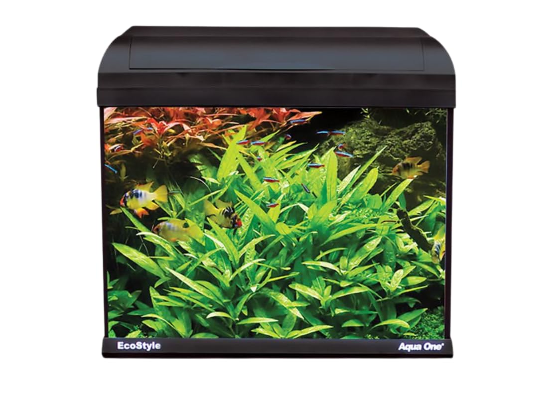 Aqua One EcoStyle 32cm Aquarium - 14L Black Rectangular Fish Tank โ image 1