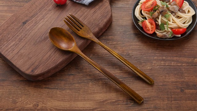 AOOSY Set Di 5 Cucchiai In Legno Stile Giapponese - Utensili Da Cucina Naturali Per Mangiare E Cucinare - Foto 6