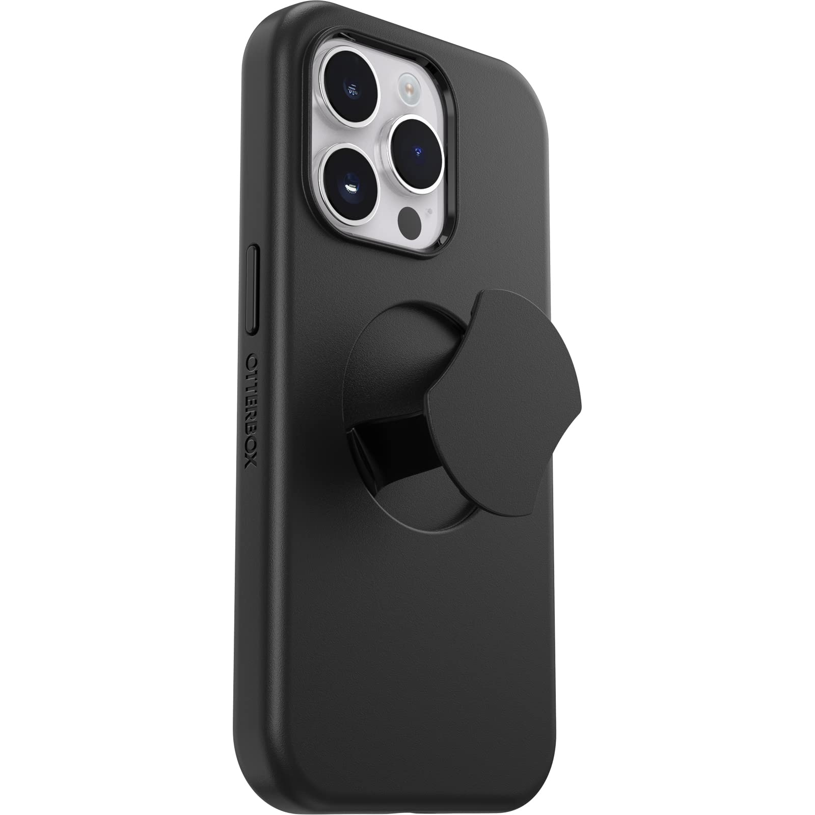 OtterBox Cover per iPhone 14 Pro OtterGrip Symmetry con MagSafe, resistente a shock e cadute, con orotezione antimicrobica e con grip integrato, testata 3x norme MIL-STD 810G, Nero