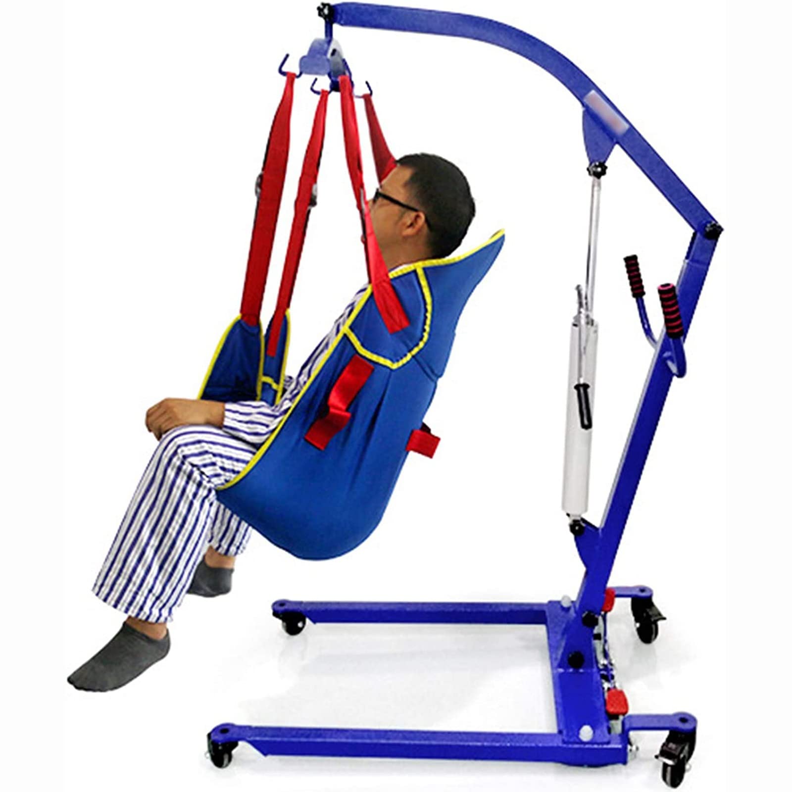 Full Body Patient Transfer Lifter Medical Portable FoldableHoist Compact Patient Lift for Home Use in Facilities Max 180kg