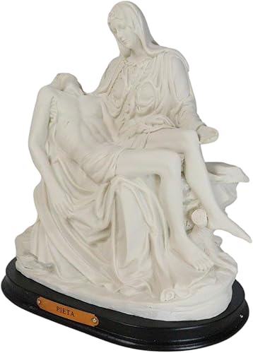Miniatura 3 de Ebros Gift Museo Vaticano Miguel Ángel Capilla Sixtina Reproducción de La Pieta Figura decorativa de 10.5 pulgadas de alto Madre María Lamentación