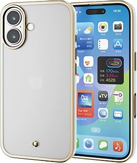 エレコム iPhone 16 ケース クリア 薄型 メタリック フレーム ソフト TPU ストラップホール付き ワイヤレス充電対応 &me かわいい おしゃれ ライトブルー PM-A24AUCTMLBU