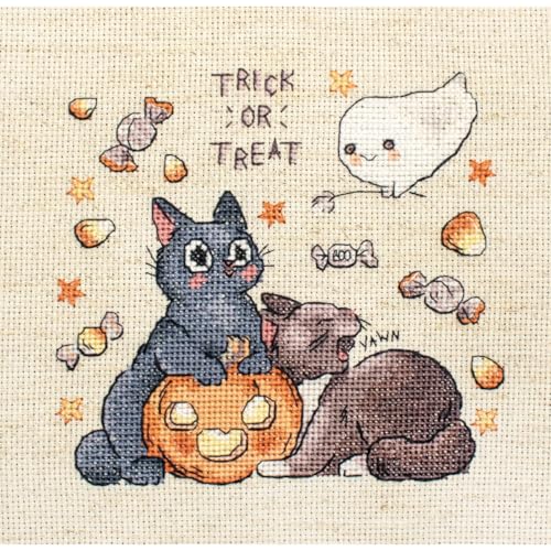 LETISTITCH L8815 Trick Or Treat kit de broderie point de croix compté