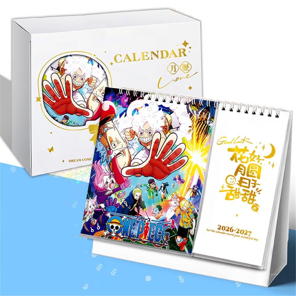 Amazon.co.jp: 2026-2027年 ワンピース カレンダー ルフィ 卓上