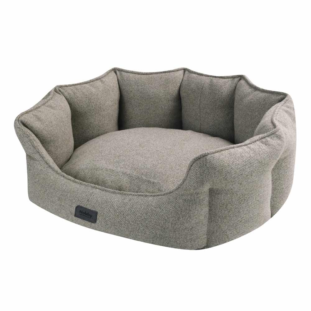 Nobby Anda Comfort Bed Oval Beige 86 x 70 x 24 cm
