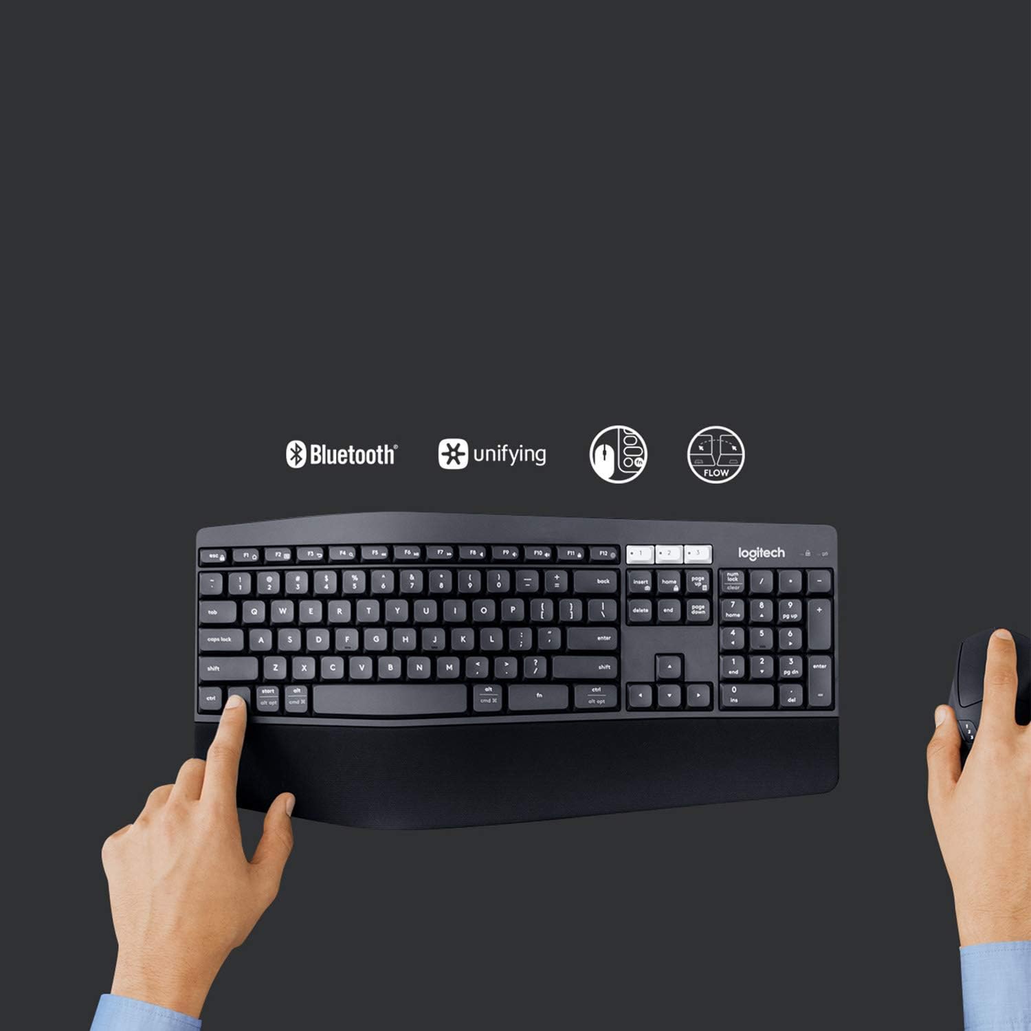 logitech MK850 Performance Wireless Keyboard and Mouse Combo(Renewed)
