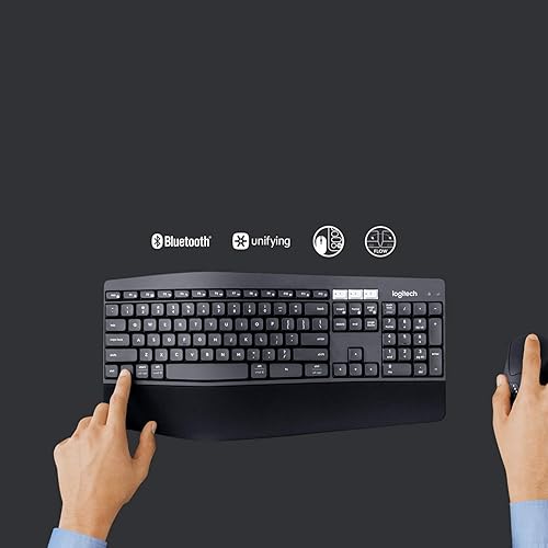 Miniatura 5 de logitech Combo de teclado y mouse inalámbricos de rendimiento MK850 (renovado)