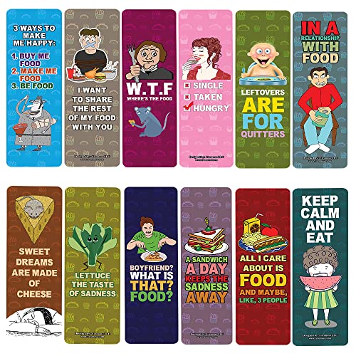 Creanoso Funny Food Saying Bookmark (2 Zbg X 6 J[h) ? fC[CXs[VJ[hZbg ? [ubNy[WNbp[Y ? lƃeB[Yւ̑f炵Mtg