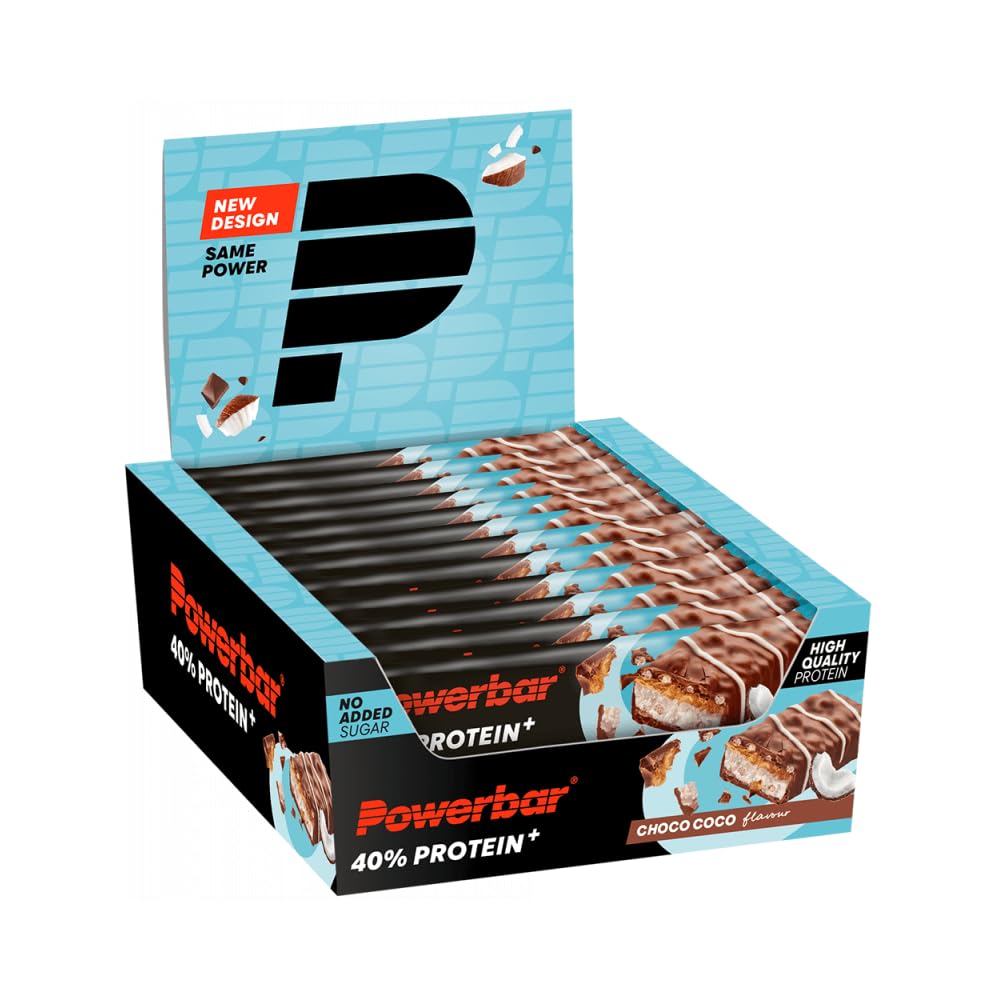 Power Barr 40% Protein Plus Crisp Choco Coco 12x40g - High Protein Low Sugar Bar
