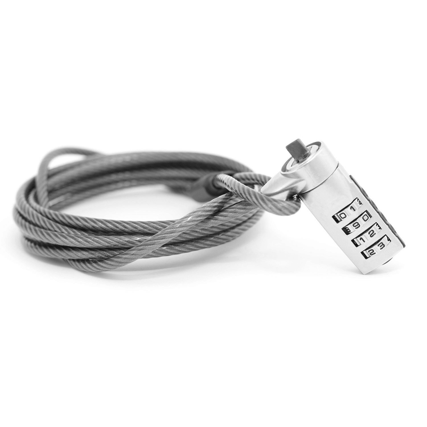 Notebook Laptop Combination Lock Anti-Theft with 1 m Robust Steel Cable Diameter 3 mm