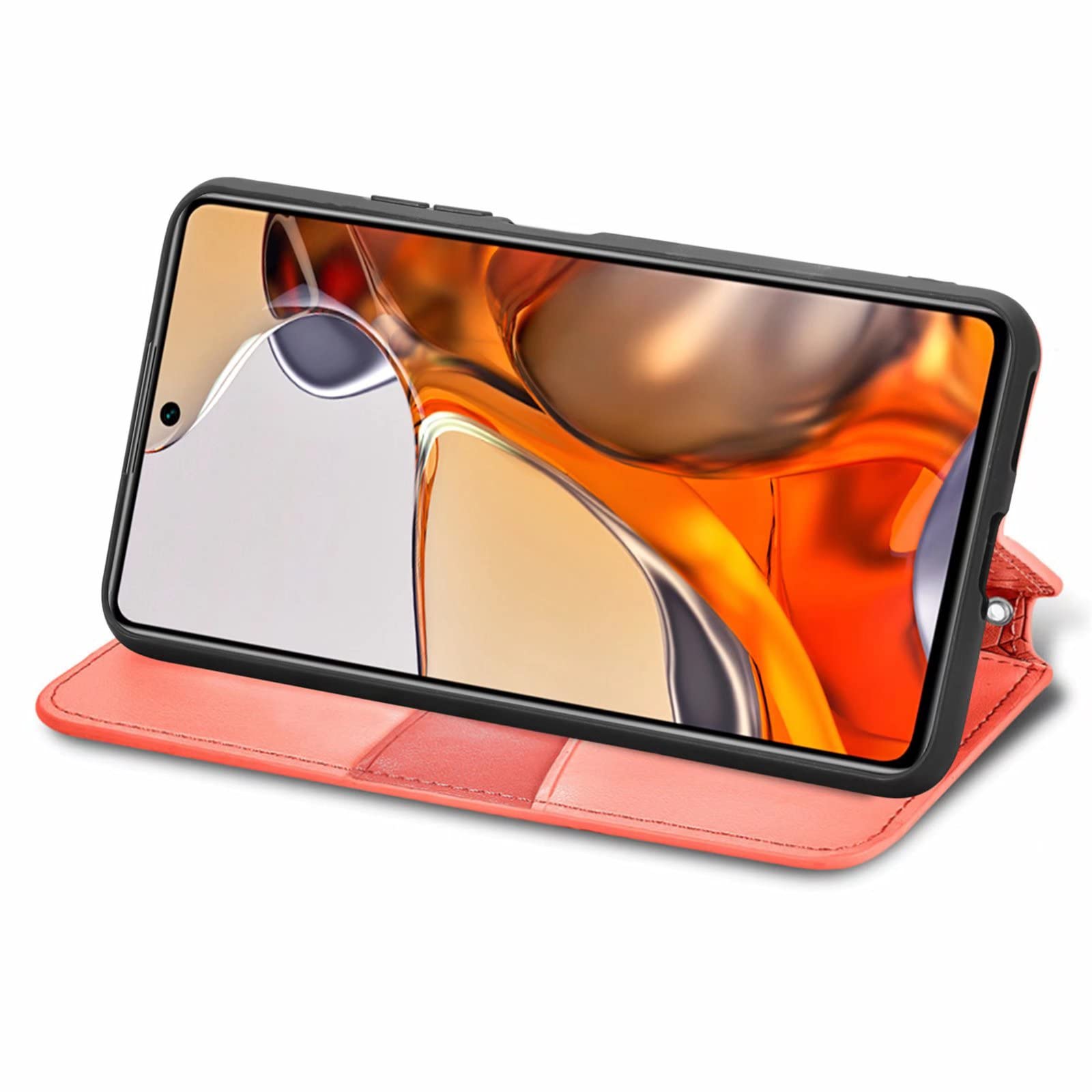 GOKEN Cover for Huawei P60 / P60 Pro, Folio Leather Flip Wallet Book