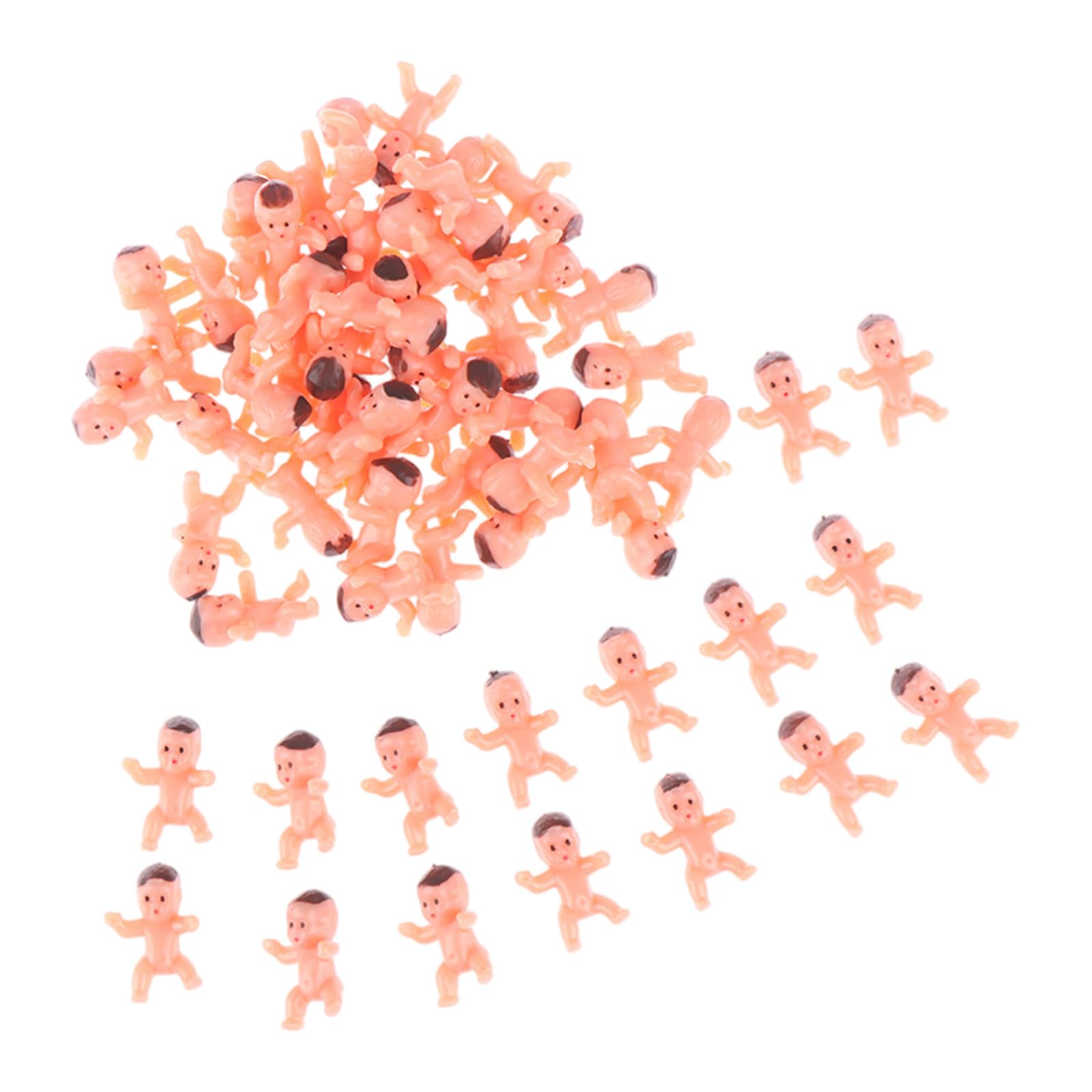 ZEPFJHE Miniature Baby Dolls Set for Party Decorations and Kids Play Sturdy ABS Materials Permanent Baby Figurines Miniature Dolls
