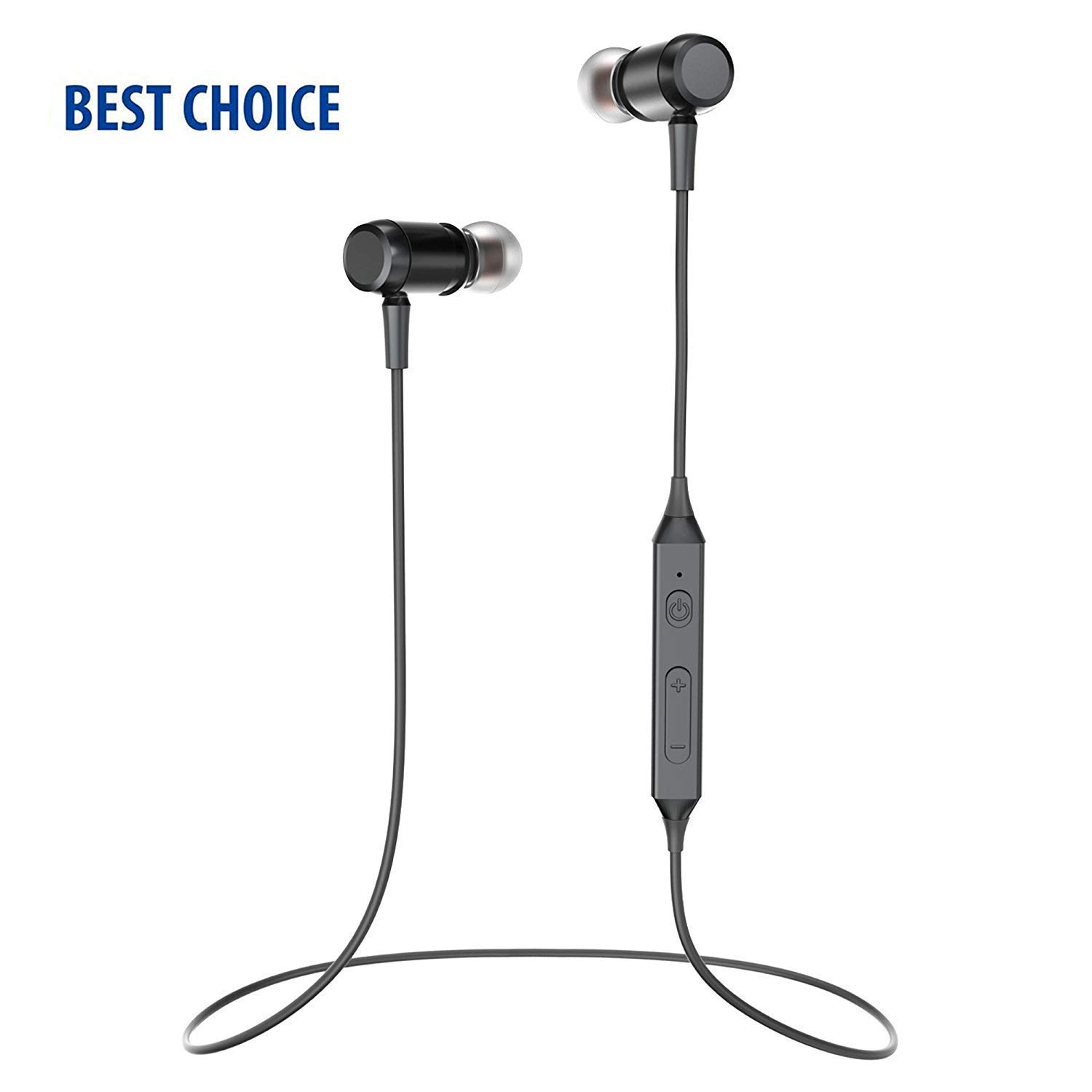 Bluetooth Headphones Wireless Headphones Bluetooth 4.1 Earphones in-Ear Earbuds Stereo Sports Magnetic Earphones with Microphone for Sports