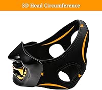 Vista 29 de AOUTACC Mascarillas de media cara Airsoft, monstruo demonio malvado, Kabuki, Samurai, Hannya Oni, máscaras protectoras de media cara, baile