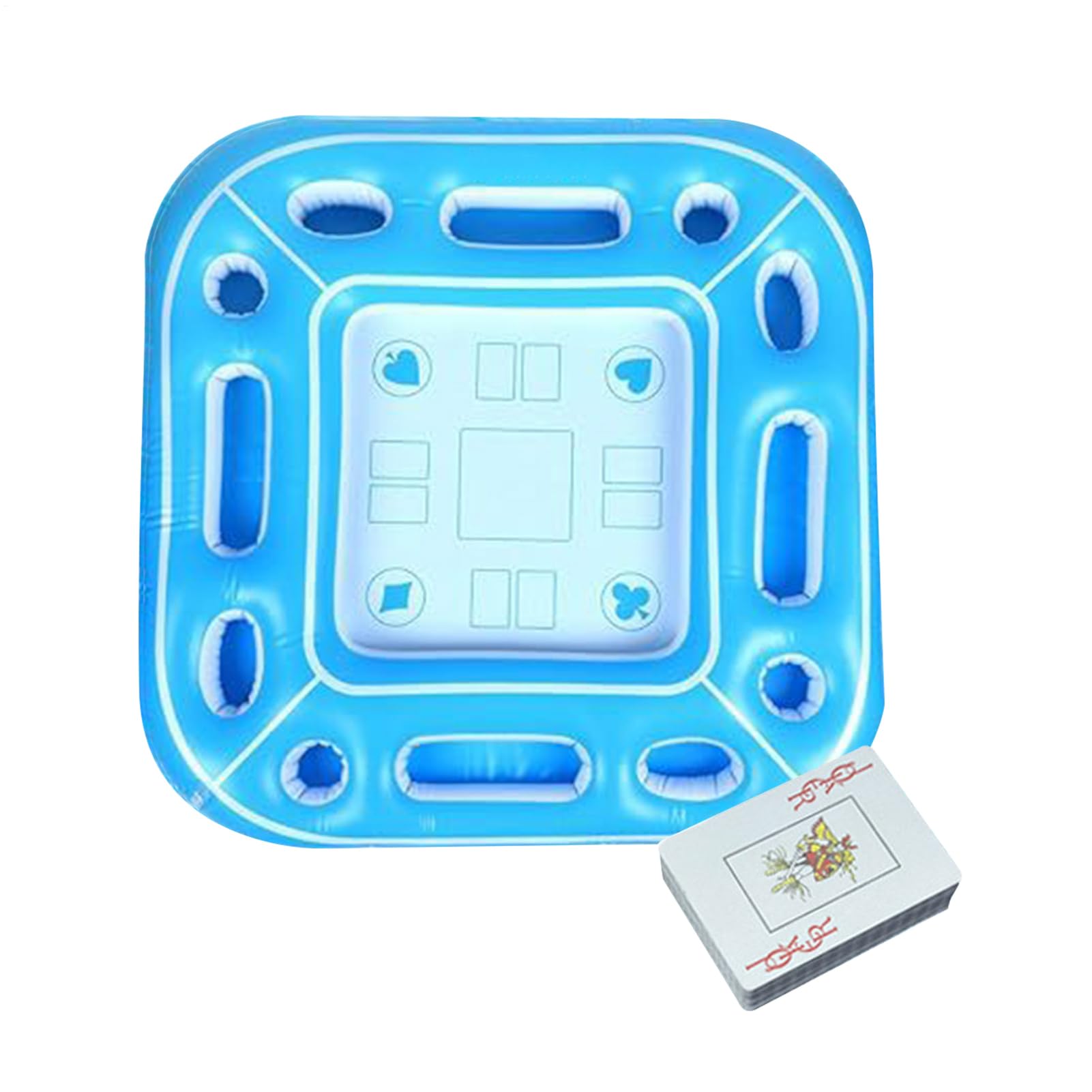 Schwimmender Tisch – Aufblasbare Poolbar | Aufblasbares PVC-Schwimmtablett, ein Muss für heißes Wetter, einfach zu bedienender Whirlpool, Lebensmittel-Getränke-Tablett, tragbar für Innenbereich