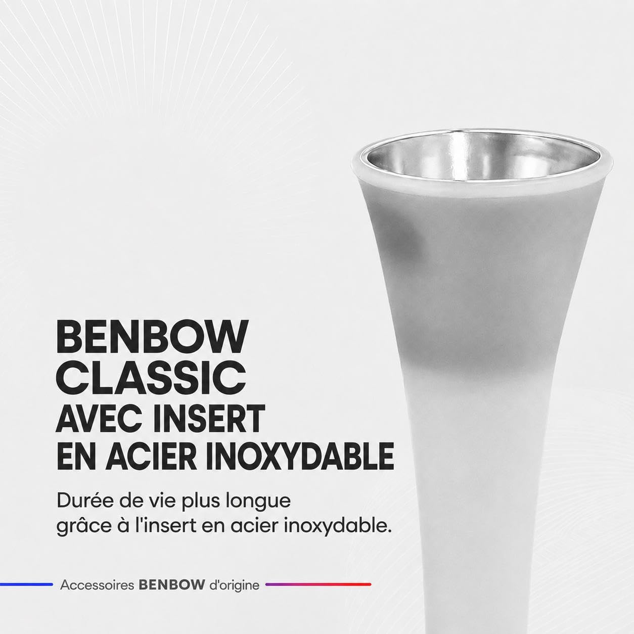 BenBow Lot de 10 entonnoirs de rechange 016 en acier inoxydable pour pistolet de nettoyage à air comprimé - Accessoires à air comprimé - Compatible avec les pistolets Classic