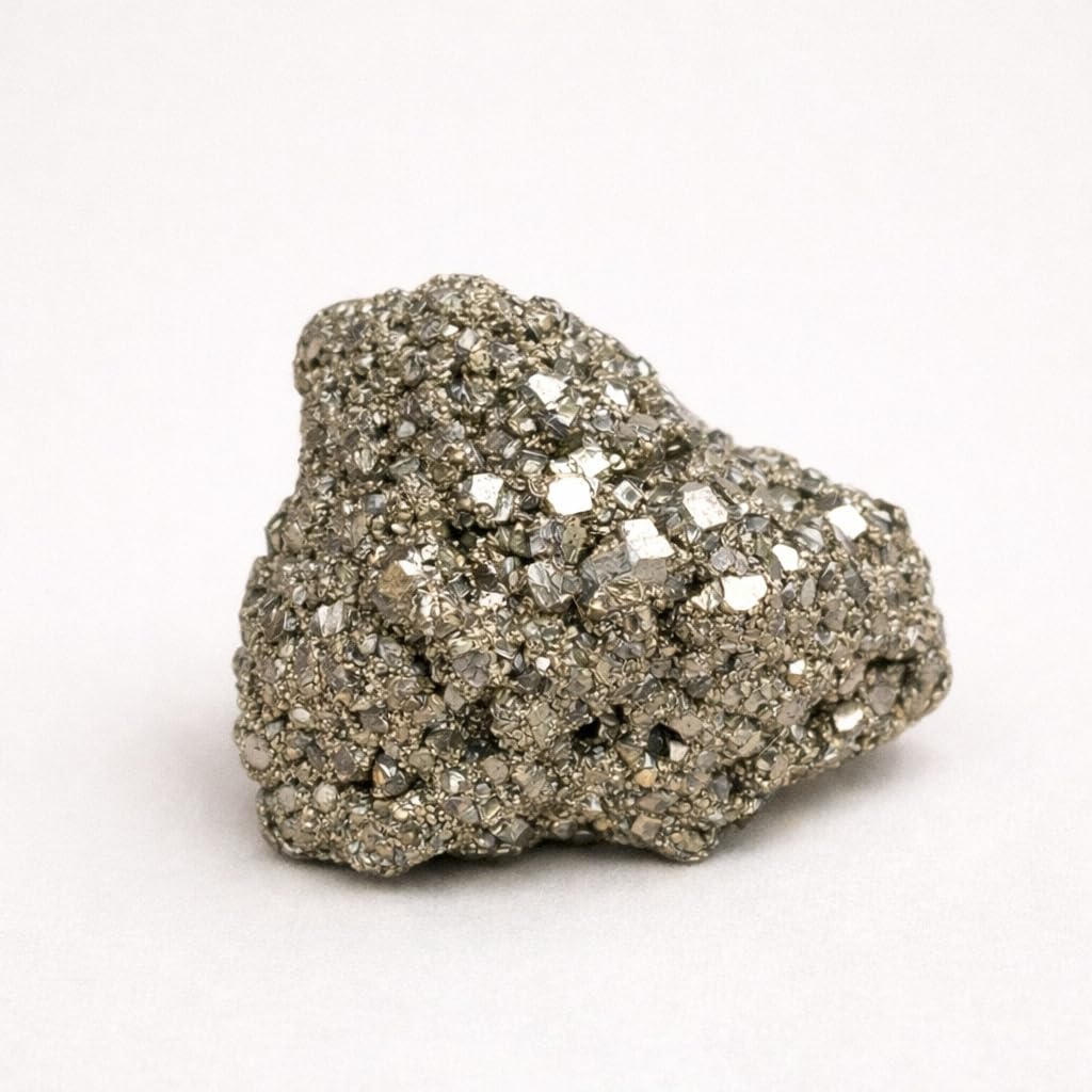 Natural Raw Pyrite Stone, 100% Unpolished Fool's Gold Crystal, Metallic Cubic Mineral Specimen for Home Décor, Vastu, Feng Shui, Meditation, Reiki and Crystal Collection (50 to 100 grams)-picture-13