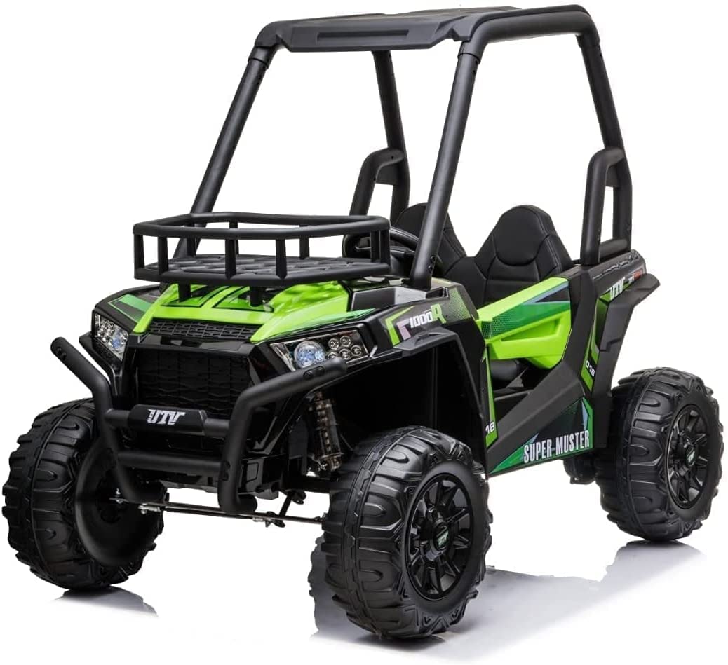 RAID0 Beach Buggy 360 Adventure, 12V UTV Electric Ride On car for Kids - green