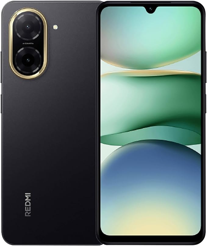 XIAOMI Redmi A5 - Smartphone de 4+128GB, Pantalla inmersiva de 6,88" 120 Hz, Potente procesador Octa Core, Cámara Dual AI de 32 MP, 5100 mAh, Cargador no Incluido, Negro (Versión ES)
