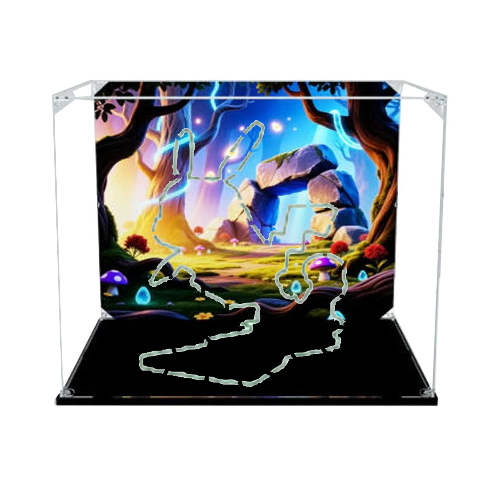 Acrylic Display Case Compatible with Lego 72152 Model, Dustproof Transparent Storage Box, Compatible with Lego 72152 (Model Not Included) (Background)