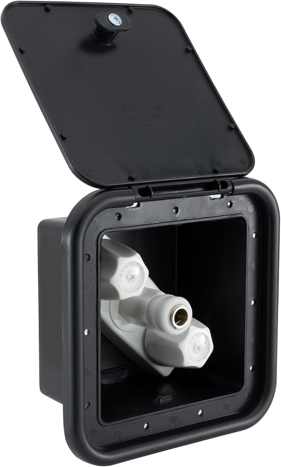 RecPro RV Exterior Shower Box with Hot & Cold Faucet