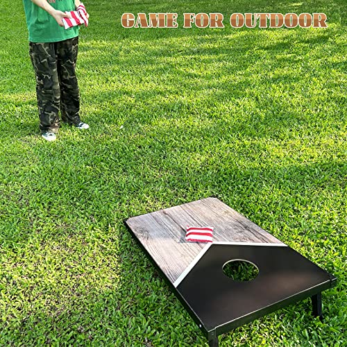 Corn Holes Outdoor Game Set: Classic Cornhole Set Regulation Size With 8 Corn Hole Bean Bags & Carrying Case, Mdf Wood Cornhole Boards Bean Bag Toss Game For Backyard, Beach, Tailgates, Party(Style G) #TOP6