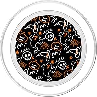 Vista 8 de Ghost Skeleton Pumpkin Witch Hat Cute Halloween Pattern PopSockets Adhesive PopGrip