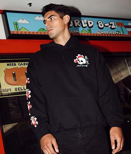 Miniatura 2 de Riot Society Sudadera con capucha estampada o bordada para hombre