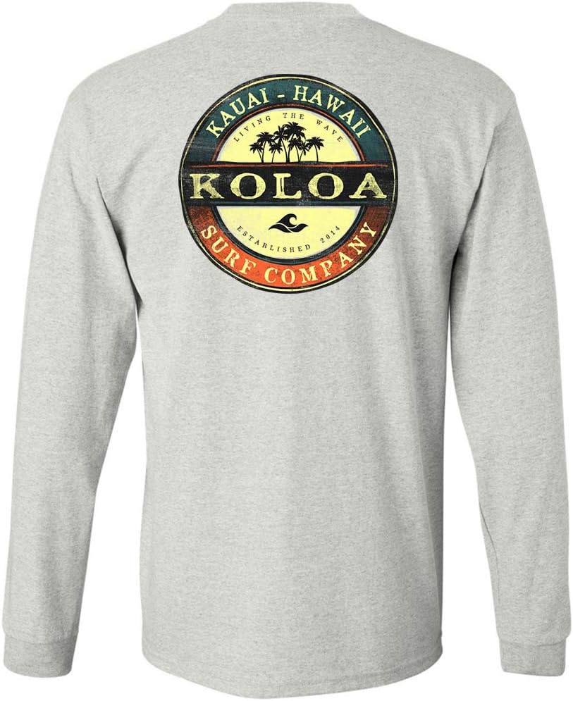 Koloa Surf Mens Graphic Long Sleeve Cotton T-Shirt in Regular,Big and Tall