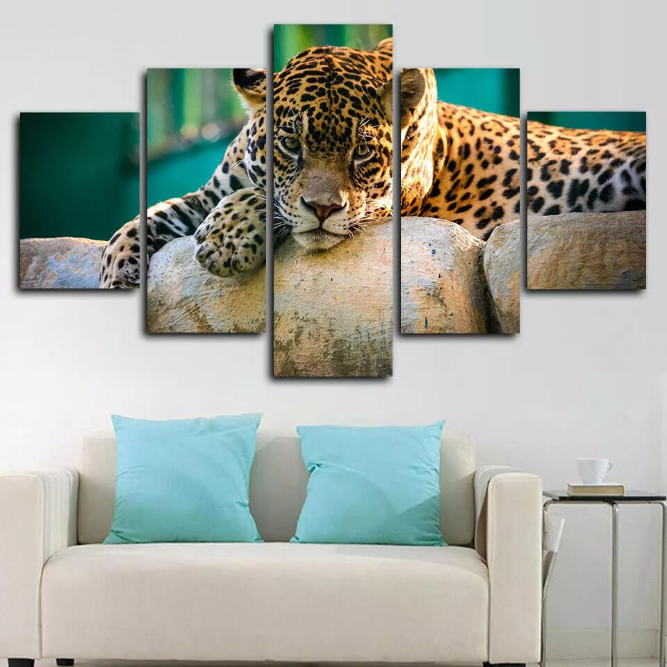 Tableaux Home Déco Chat Sauvage Toile Idéale Pour Salon Moderne 100*55cm