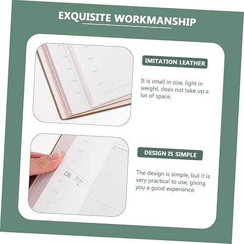 Miniatura 9 de STOBOK 3 piezas 2022 - Agenda de viaje para citas agenda mensual Ting Dark para oficina regalos semanales para escribir en el libro para calendario