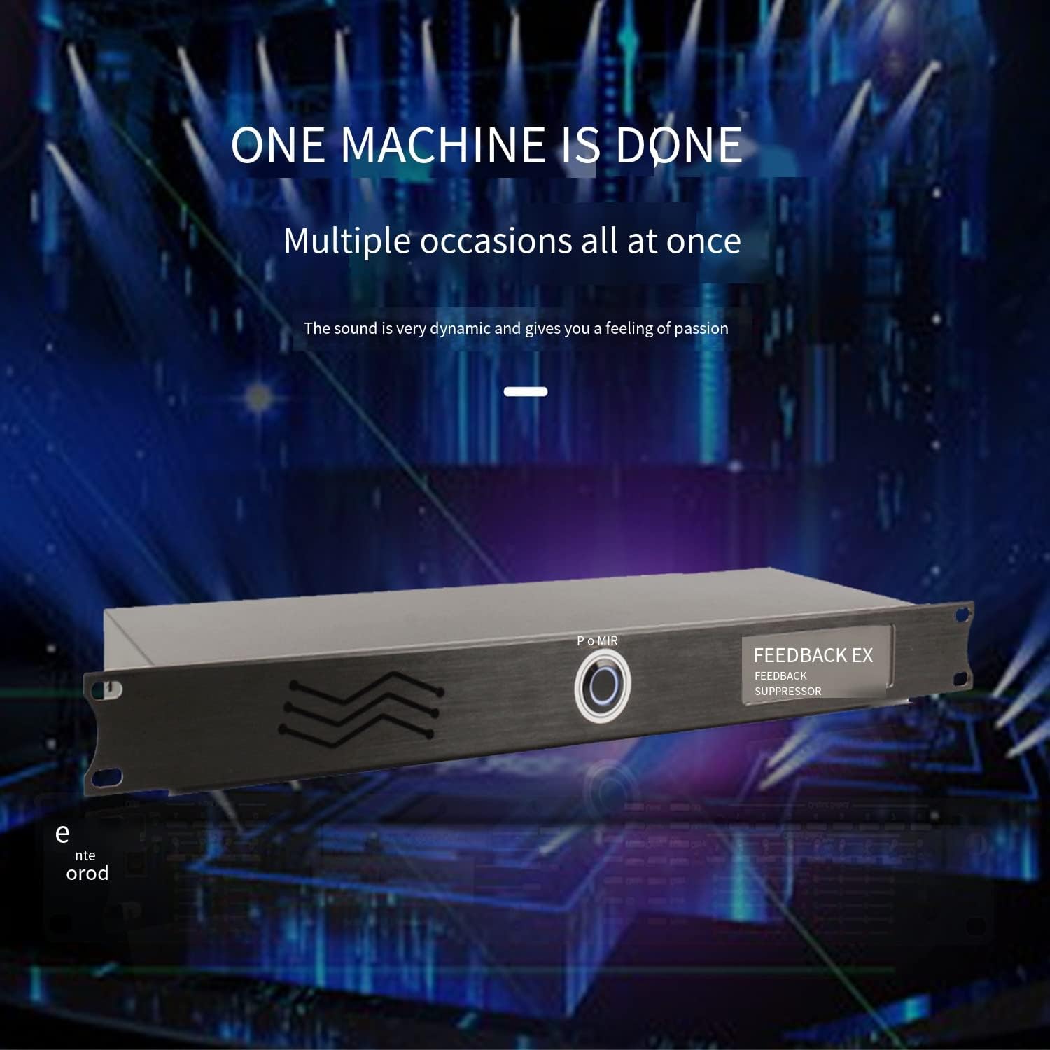 FBX-4 4-in 4-Out Microphone Anti-Howling Feedback Suppressor, Microphone Stage ktv Effector, Feedback Frequency Shifter