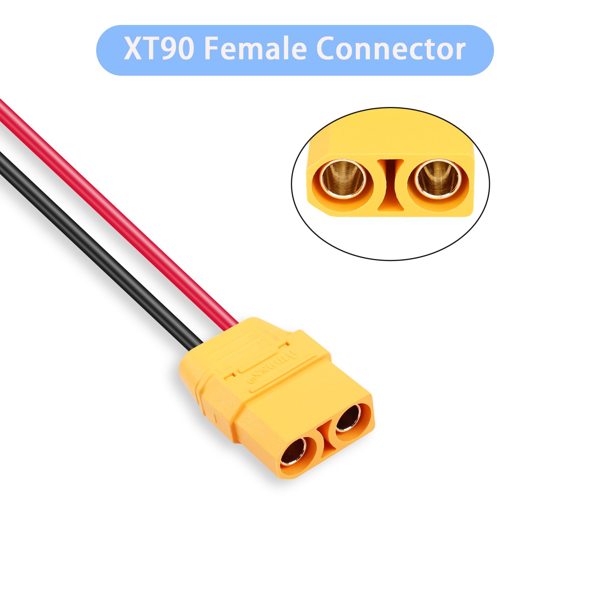 9070 Xt Adaptateur Connecteur XT60 Vers XT90 (et Inversement) - Sans Fil - Pour Batterie Drone