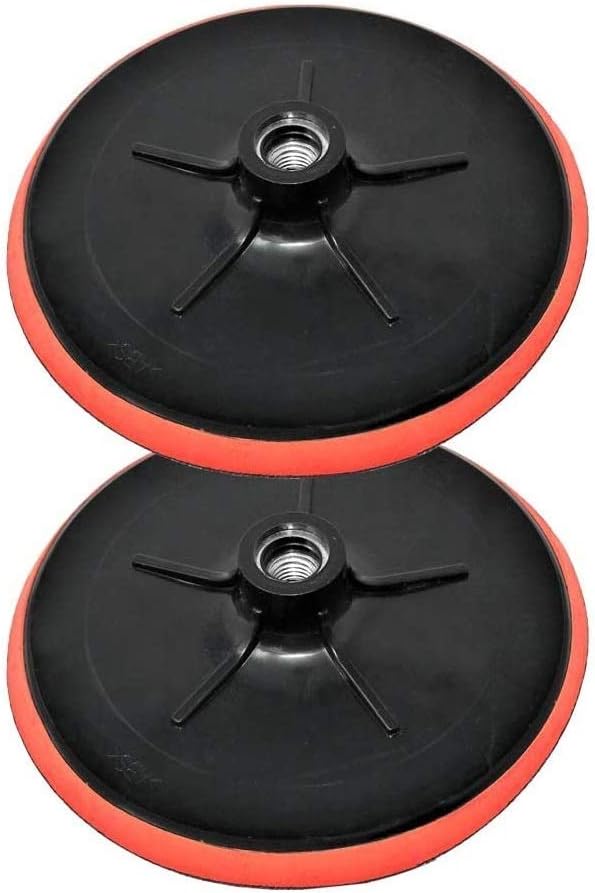Toolman hook and loop polishing sanding buffing pad plate sand disc kit for Drill Grinder Rotary Tools Backer Plate 5'' 2pcs PTH007 2PTH007