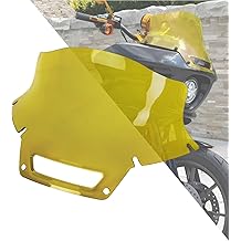 HDBUBALUS Motorcycle Windshield Windscreen Wind Deflector Fit for Harley Low Rider ST FXRST 2022-2025 Softail Low Rider EL Diablo FXLRST 2022 (Yellow)
