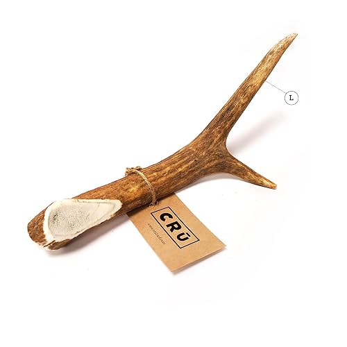 CRU - Mordedor Perro Natural - Asta de Ciervo para Perro - Mordedor para Perros Resistente y Duradero