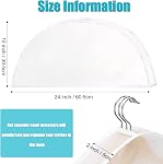 Foraineam 20 Couvertures d'épaules en emballage Protecteurs de costumes Revêtement respirant Couvre-poussières pour costumes, manteaux, vestes, rangement de tenue