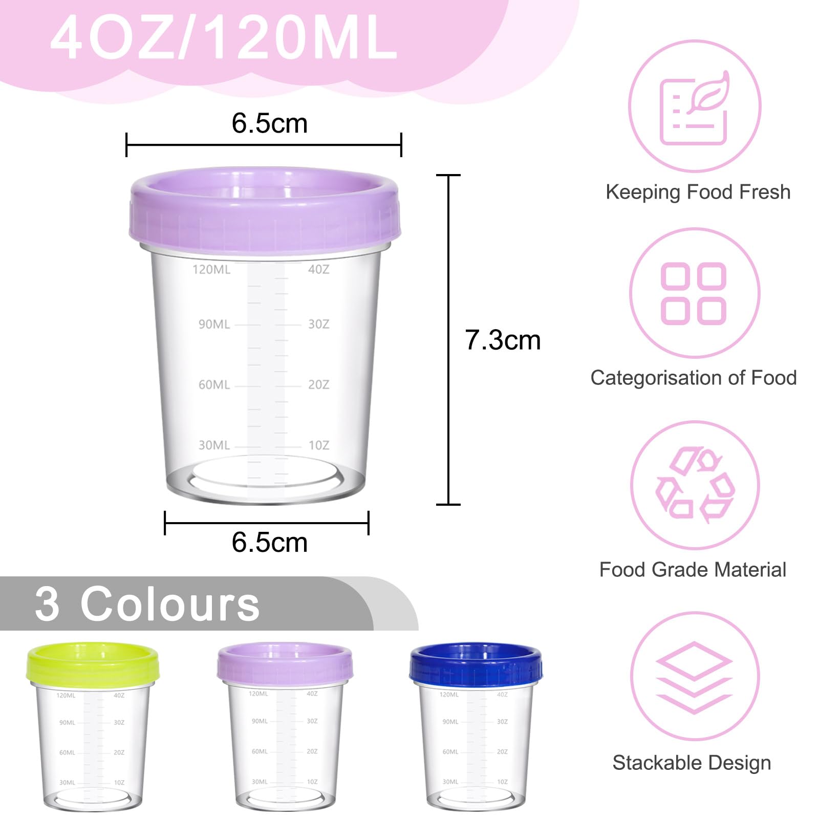 12 Vasetti Hermetici 120ML Per Alimenti - Con Scala, Ideali Per Salse E Spezie - Foto 7